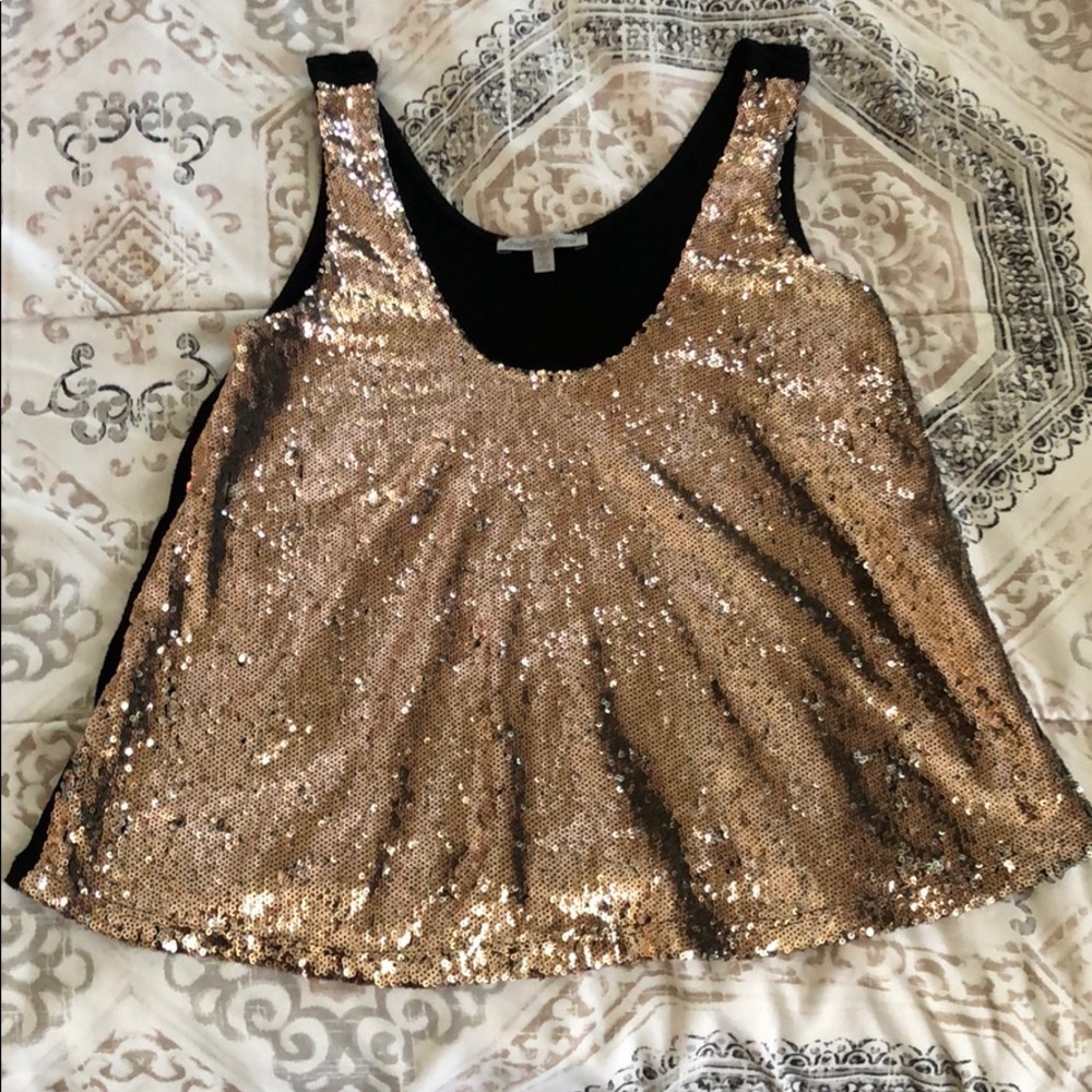 Gold Sequin Tank